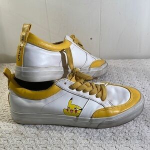 Ground Up The Pokémon Co Ground Up 2019 Pokémon #025 White Sneakers Unisex